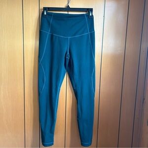 Zella Dark Green Midnight High Waisted Crop Capris Size Small